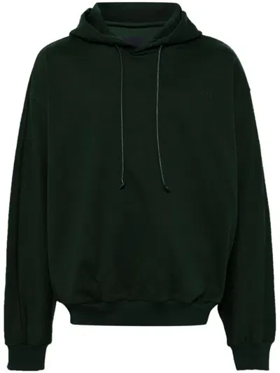 Juunj Essential Jersey Hoodie In Green