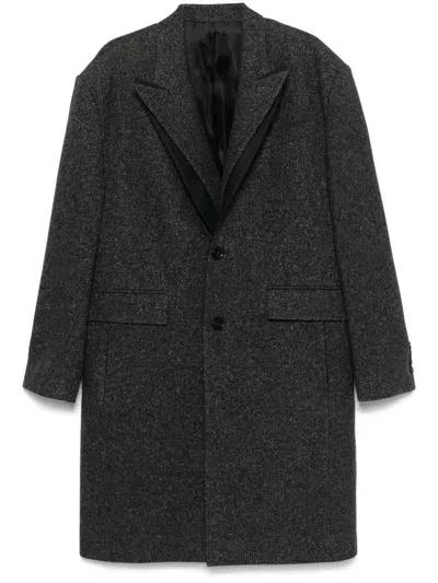 Juunj Layered Coat In Grey