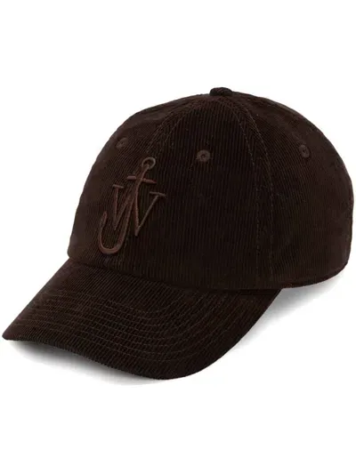 Jw Anderson Basebal Cap Corduroy In Brown