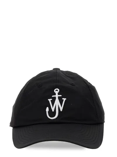 Jw Anderson Baseball Hat With Logo In Black