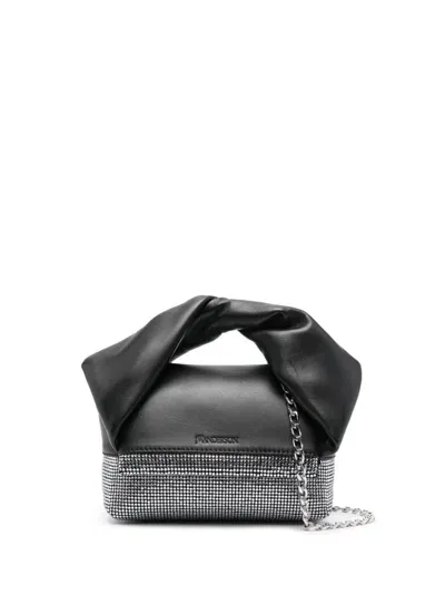 Jw Anderson Black Small Twister Tote Bag