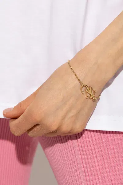 Jw Anderson Anchor Bracelet In Gold