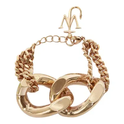 Jw Anderson Chain Link Bracelet In Gold