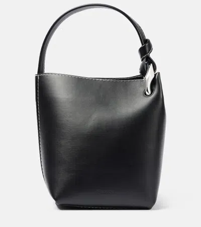 Jw Anderson Jwa Corner Bucket Bag In Black