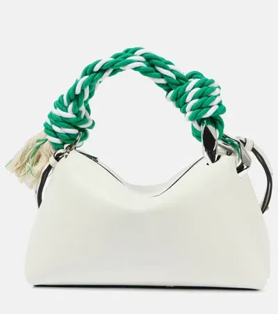 Jw Anderson Corner Leather Shoulder Bag In White