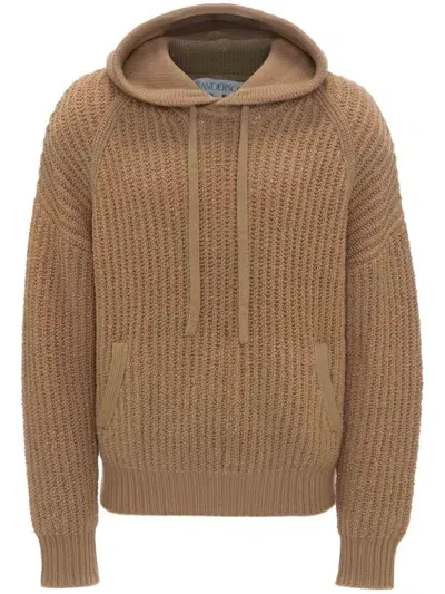 Jw Anderson Hooded Jumper In Neutrals