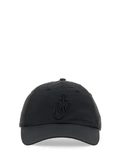 Jw Anderson Logo Baseball Cap In Black