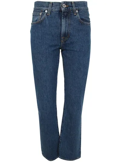 Jw Anderson Straight Leg Jeans In Indigo