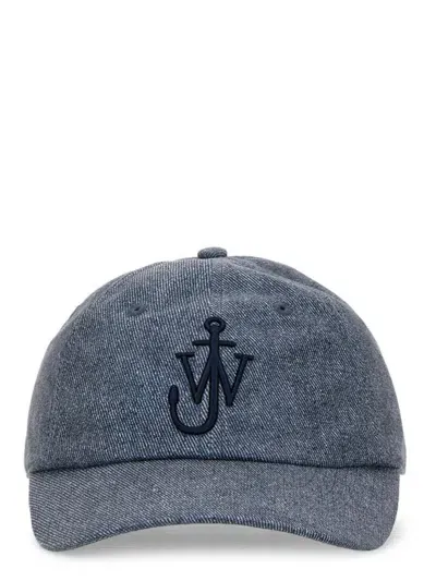 Jw Anderson J.w. Anderson Jwa Anchor Logo Baseball Hat Unisex In Denim