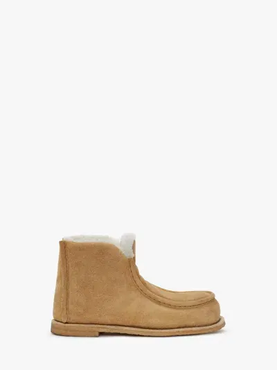 Jw Anderson Padded Ankle Boots In Neutrals