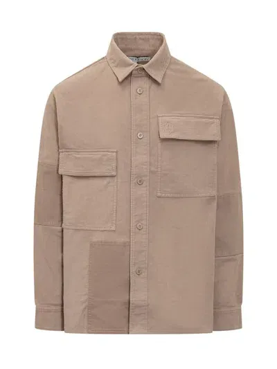 Jw Anderson Patchwork-design Cotton Shirt In Neutrals