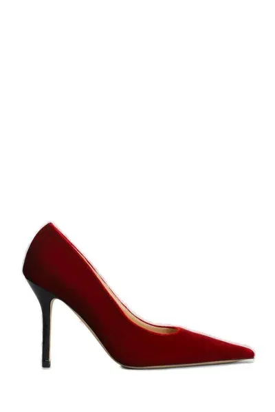 Jw Anderson Velvet Pumps 95 In Red