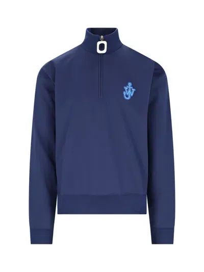 Jw Anderson Sports Sweatshirt In Blue