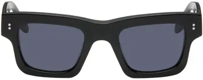 Jw Anderson Ssense Exclusive Black Rectangle Sunglasses In 999