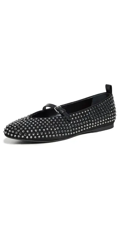 Jw Anderson Strass Ballerina Flats Black