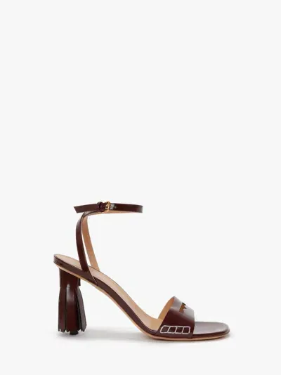 Jw Anderson Tassel Heel Sandals In Red