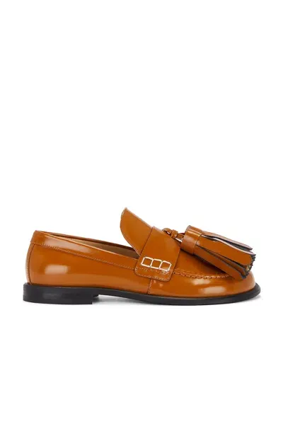 Jw Anderson Tassel Loafer In Tan