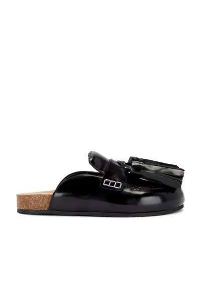 Jw Anderson Tassel Mule Loafer In Negro