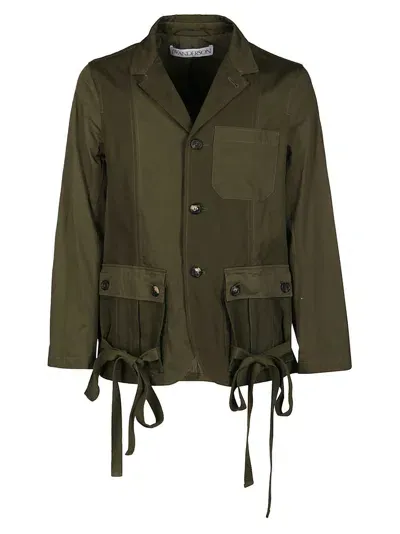 Jw Anderson Jacket With Pockets In Green