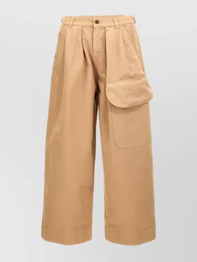 Jw Anderson J.w. Anderson Relaxed Cargo Trousers In Cream