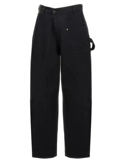 Jw Anderson Black Twisted Workwear Jeans