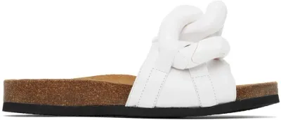 Jw Anderson White Chain Slides In 101 White