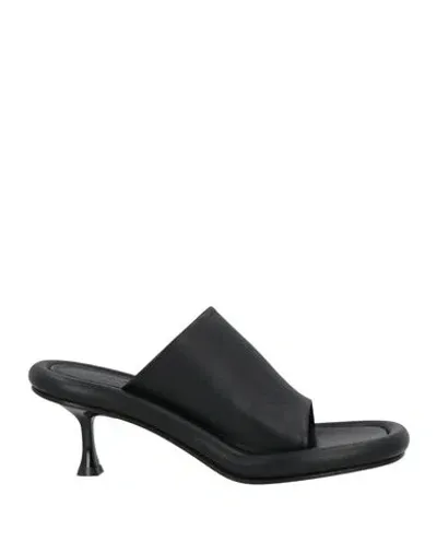 Jw Anderson Woman Sandals Black Size 8 Lambskin