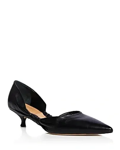 Jw Anderson Women's Pointed Toe Kitten Pumps In Black