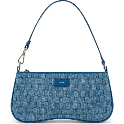 Jw Pei Eva Woven Denim Convertible Shoulder Bag In Brown