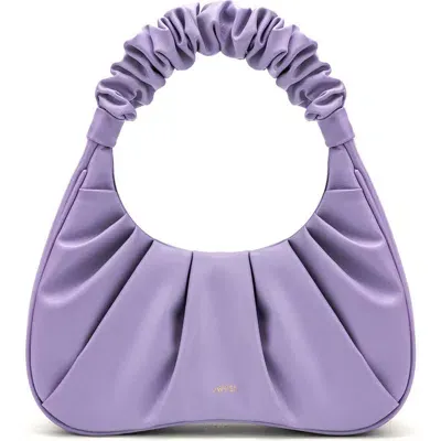 Jw Pei Gabbi Ruched Faux Leather Hobo In Purple