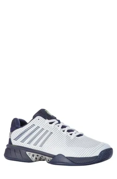 K-swiss Hypercourt Express 2 Tennis Shoe In White/peacoat/silver