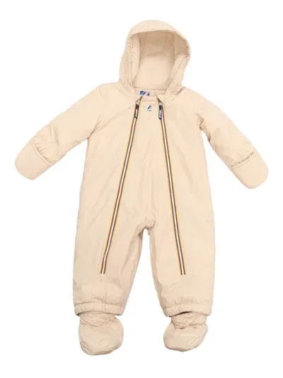 K-way E. Le Vrai 3.0 Snotty Orsetto Padded Jumpsuit In White