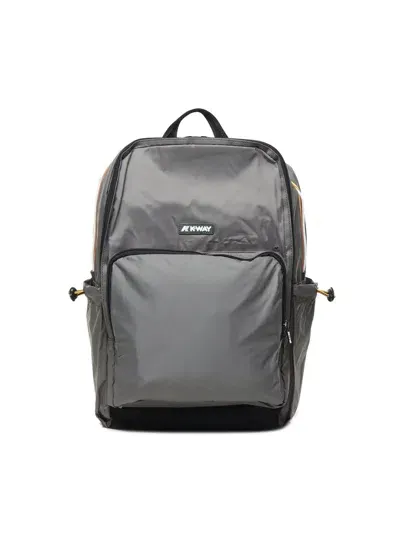 K-way Gizy Backpack In Nylon In Green Blackish