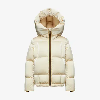 K-way P. Esonne Heavy Brick-like Quilted In White