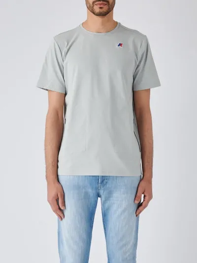 K-way Seril Travel T-shirt In Grigio Chiaro