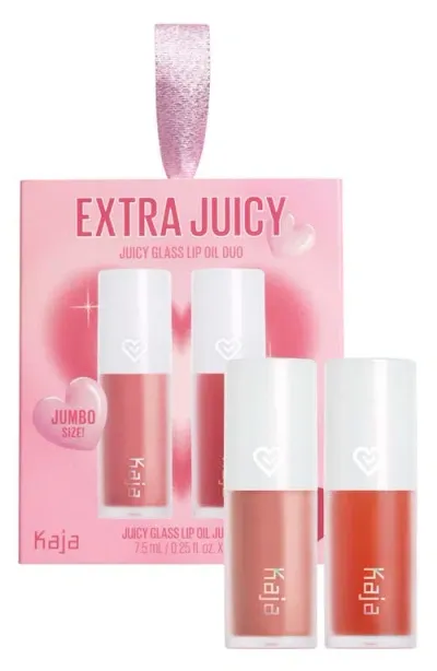 Kaja Juicy Lip Oil Duo $48 Value In Multi