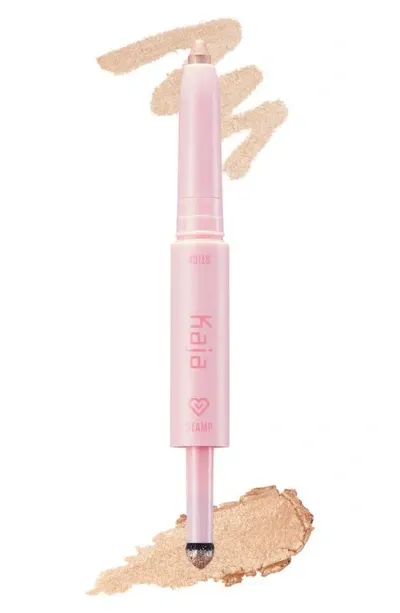 Kaja Wink Dazzle Dual-ended Eyeshadow Stick Champagne Sequin Stick 0.017 oz / Stamp 0.5 G