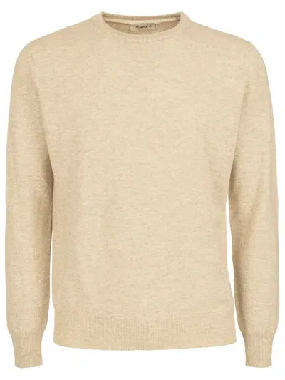 Kangra Beige Wool And Cashmere Sweater In Green