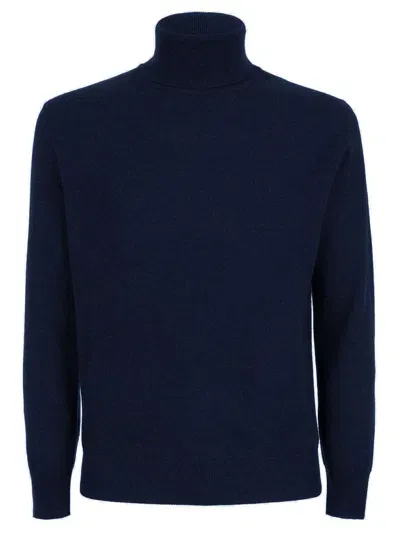 Kangra Blue Wool And Cashmere Sweater