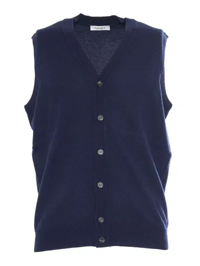 Kangra Cashmere Sleveless Vest In Black