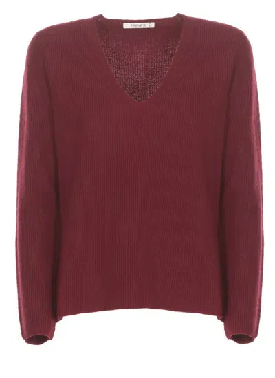 Kangra Cashmere Sweater In Burgundy