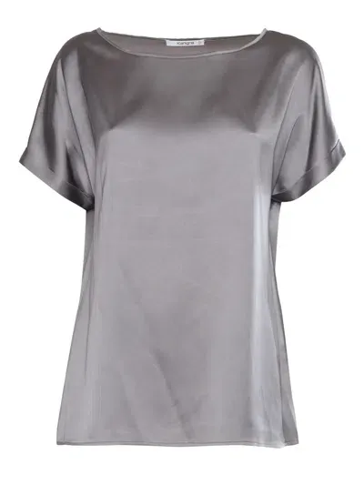 Kangra Gray Viscose Blouse In Grey