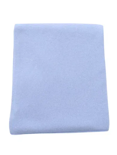 Kangra Pure Cashmere Stole In Light Blue