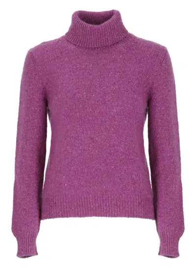 Kangra Purple Cashmere Wool Sweater