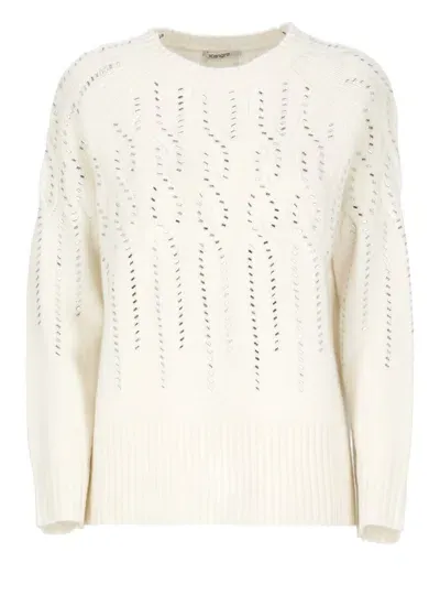 Kangra White Cashmere Wool Sweater