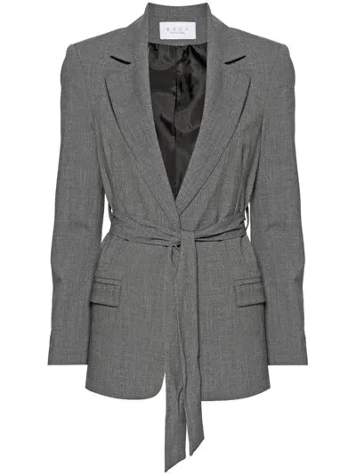 Kaos Belted Blazer In Grey