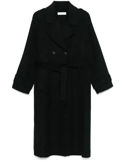 Kaos Felted Coat In Black