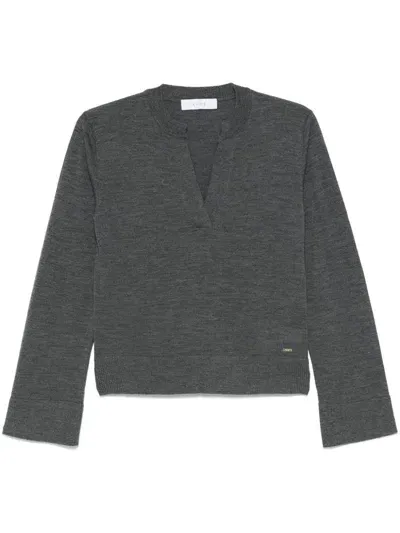 Kaos V-neck Sweater In Gray