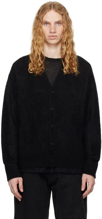 Kaptain Sunshine Black Royal Alpaca Knit Cardigan