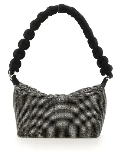 Kara Stud-embellished Chain Mini Bag In Grey